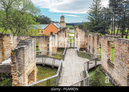 Innerhalb der Pönitentiarie Gebäude an historische Stätte Port Arthur in Tasmanien, Australien. Stockfoto