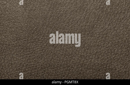 Hintergrund aus braunem Leder Stockfoto