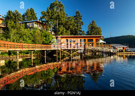 Brentwood Bay Resort & Spa - Brentwood Bay, Saanich Peninsula, Vancouver Island, British Columbia, Kanada Stockfoto