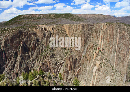 Schwarze Schlucht des Gunnison bei Gunnison Point Stockfoto