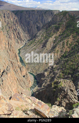 Schwarze Schlucht des Gunnison am Preikestolen Stockfoto