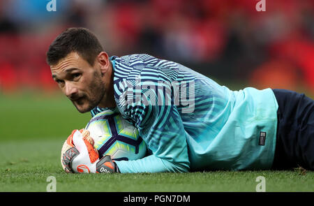 Tottenham Hotspur Torhüter Hugo Lloris vor der Premier League Spiel im Old Trafford, Manchester. Stockfoto