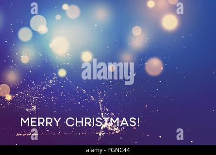 Frohe Weihnachten Winter vector Hintergrund verschwommen. Vector Illustration Stock Vektor