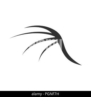 Abstract Dragon Wing Shape Vektor Symbol Grafik Logo Design Template Stock Vektor