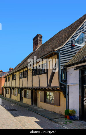 Alle heiligen Gericht Canterbury, ein schönes Beispiel für ein Holz gerahmt Gebäude aus dem 16. Jahrhundert Stockfoto