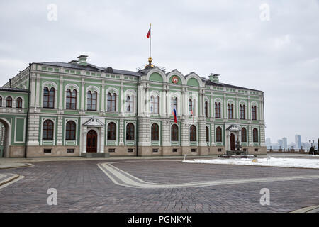 Präsidentschaftswahlen (ehemaligen) Palast des Gouverneurs im Kasaner Kreml, der Republik Tatarstan, Russland Stockfoto