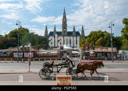 Rathaus (Rathaus), Wien, Österreich Stockfoto