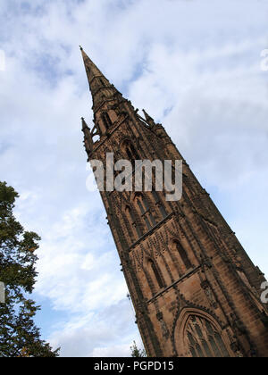 Spire bei Coventry Cathedral, Englandt Kathedrale von Coventry, Coventry, West Stockfoto