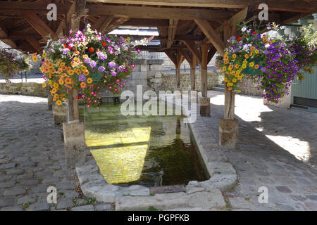 Lavoir am Quai Lepaulmier, Honfleur, Normandie Frankreich Stockfoto