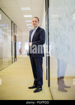 Düsseldorf, Deutschland. 27 Aug, 2018. Markus Mühleisen, Leiter der Arla Foods Deutschland aus Dänemark. Credit: Rolf Vennenbernd/dpa/Alamy leben Nachrichten Stockfoto