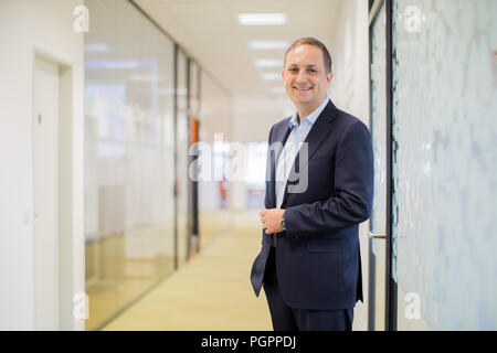 Düsseldorf, Deutschland. 27 Aug, 2018. Markus Mühleisen, Leiter der Arla Foods Deutschland aus Dänemark. Credit: Rolf Vennenbernd/dpa/Alamy leben Nachrichten Stockfoto