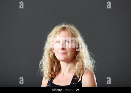 Edinburgh, Schottland. UK. 27. August 2018. Edinburgh International Book Festival. Bild: Samantha Harvey. Edinburgh. Pako Mera/Alamy Leben Nachrichten. Stockfoto