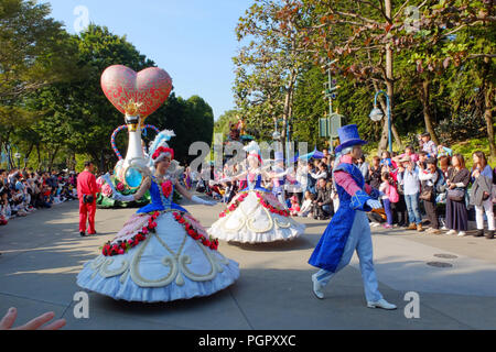 Hong Kong, Hong Kong, China. 29 Aug, 2018. Hongkong, China - Hong Kong Disneyland ist ein Themenpark auf Land in Penny's Bay, Lantau Island entfernt. Es ist im Inneren des Hong Kong Disneyland Resort und es gehört und wird von Hong Kong International Theme Parks verwaltet. Credit: SIPA Asien/ZUMA Draht/Alamy leben Nachrichten Stockfoto