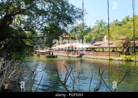 Hong Kong, Hong Kong, China. 29 Aug, 2018. Hongkong, China - Hong Kong Disneyland ist ein Themenpark auf Land in Penny's Bay, Lantau Island entfernt. Es ist im Inneren des Hong Kong Disneyland Resort und es gehört und wird von Hong Kong International Theme Parks verwaltet. Credit: SIPA Asien/ZUMA Draht/Alamy leben Nachrichten Stockfoto