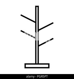 Symbol mit Outline und Linienstil Vector Illustration Stockfoto