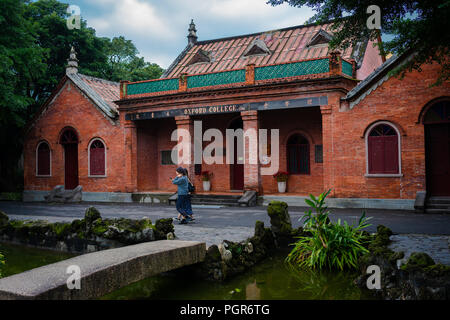 11. Februar 2018, Tamsui Taiwan: Der ehemalige Oxford University College jetzt Teil von Aletheia University in Tamsui Bezirk New Taipei Taiwan Stockfoto