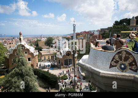 Park Güell. Barcelona Stockfoto