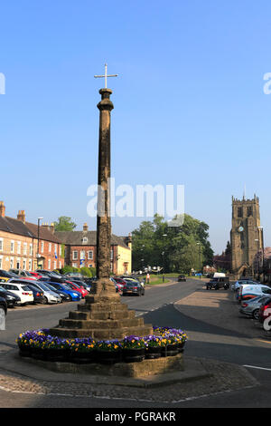 Der Markt Kreuz, Bedale Marktstadt, Hambleton, North Yorkshire, England Stockfoto