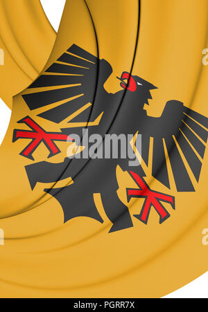 3D-Dortmund Wappen (Nordrhein-Westfalen), Deutschland. 3D-Darstellung. Stockfoto