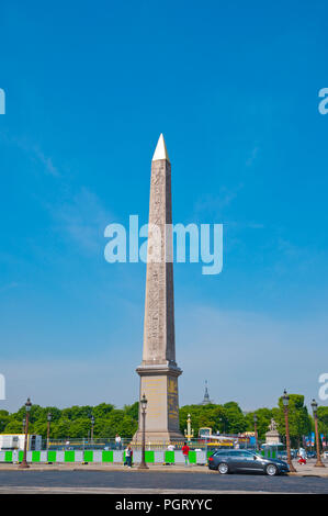 Obeliks von Luxor, Place de la Concorde, Paris, Frankreich Stockfoto