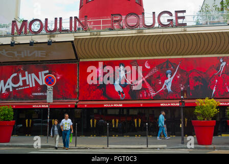 La Machine du Moulin Rouge berühmte Diskothek, Place Blanche, Pigalle, Paris, Frankreich Stockfoto