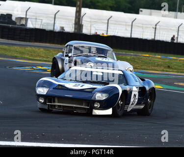 Roald Goethe, Stuart Hall, Ford GT40 Mk 1, Plateau 4, Grid4, 1962 bis 1965 Autos, Le Mans Classic 2018, Juli 2018, Le Mans, Frankreich, Rundstrecke, Clas Stockfoto