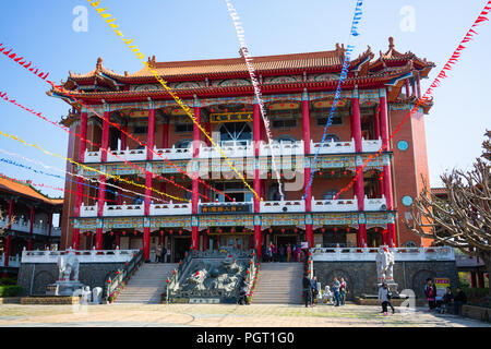 16. Februar 2018, Changhua Taiwan: Baguashan Buddha Tempel in Bagua Berg in Changhua Taiwan Stockfoto