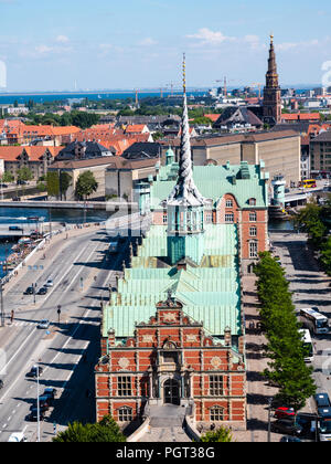 Børsen, die Alte Börse, Slotsholmen, Kopenhagen, Seeland, Dänemark, Europa. Stockfoto