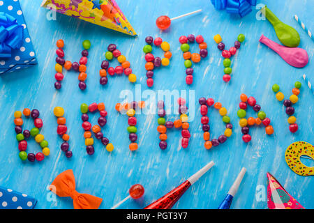 Happy Birthday Schild, Kreativität Stockfoto