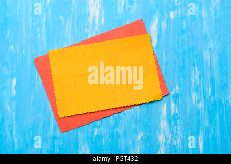 Karte, kreative Schneiden der Kanten Stockfoto