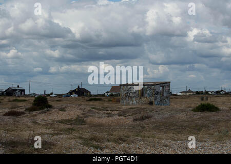 Reisen & Tourismus - Wilde Standorte - Go West-Serie. Remote Isolation & Schönheit in einem der besten Wild Britain's Orte, Dungeness, UK. Stockfoto