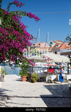 Fiskardo auf der griechischen Insel Kephalonia Stockfoto