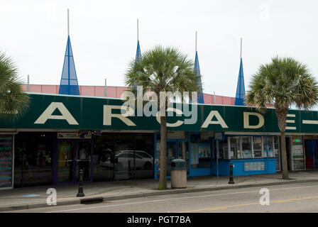 Gay Dolphin Arcade in Myrtle Beach, SC, USA. Stockfoto
