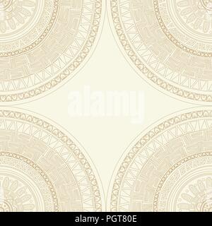 Runde Spitze Mandala nahtlose Muster. Textur für Web, Print, Tapeten, Aufklebern, Herbst Winter Mode, Textildesign, Einladung oder Website Hintergrund, Stock Vektor