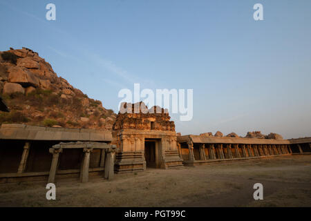 Achyuta Raya Tempel, Hampi. Alte Tempel gewidmet Lord Vishnu. Stockfoto