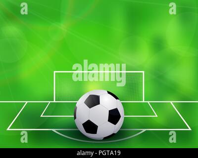 Zusammenfassung Fußball-Fußball-Hintergrund. Vector Illustration Stock Vektor