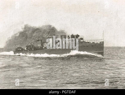 HMS VIPER VIPER-Klasse Torpedoboot Zerstörer (oder "TBD") Stockfoto