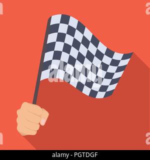 Attribut, Automobil, Zelle, kariert, Wettbewerb, Finish, Flagge, flach, Flattern, Go-Kart, Hand, Pferd, Icon, Illustration, isoliert, Logo, Rennen, racing, Zeichen, Start, Swing, Symbol, traditionelle, Vector, winken, Web-, Vektor, Vektoren, Stock Vektor