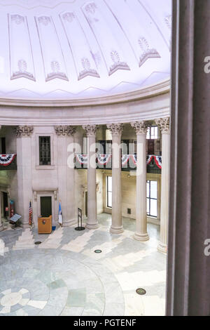 Innenraum der Federal Hall National Memorial, NYC, USA Stockfoto