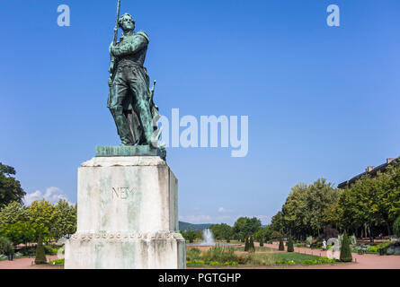 Marechal Ney Denkmal / Statue von Marschall Ney an der Esplanade in der Stadt Metz, Moselle, Lorraine, Frankreich Stockfoto