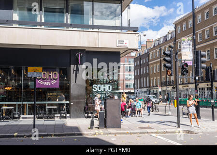 SOHO Coffee Co. Filiale in der Baker Street, einer unabhängigen ARTISAN/Kette in Marylebone, London, UK Stockfoto