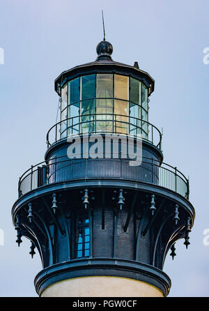 Der Leuchtturm finden Sie südlich von Nags Head NC im Outer Banks. Stockfoto