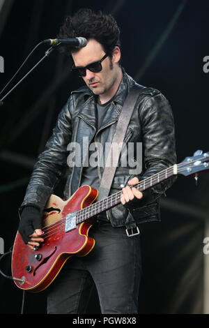 Standon Calling - Tag 2 - Performances mit: Black Rebel Motorcycle Club Wo: London, Großbritannien Wann: 28 Aug 2018 Quelle: WENN.com Stockfoto