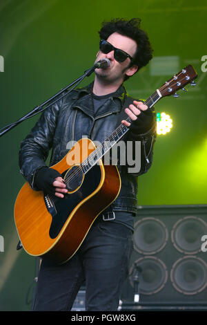 Standon Calling - Tag 2 - Performances mit: Black Rebel Motorcycle Club Wo: London, Großbritannien Wann: 28 Aug 2018 Quelle: WENN.com Stockfoto