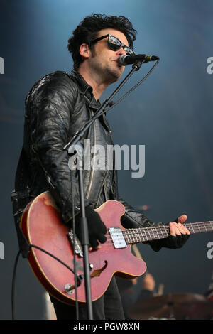 Standon Calling - Tag 2 - Performances mit: Black Rebel Motorcycle Club Wo: London, Großbritannien Wann: 28 Aug 2018 Quelle: WENN.com Stockfoto