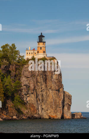 Nachmittag Licht auf Split Rock Lighthouse, Split Rock Lighthouse State Park, Minnesota Stockfoto