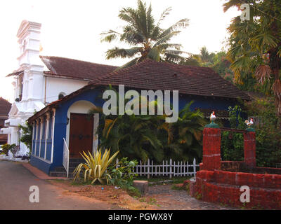 Portugiesische koloniale Erbe in alten Panaji/Panjim, Goa, Indien Stockfoto