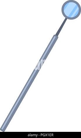 Bunte cartoon zahnmedizinischer Spiegel Stock Vektor