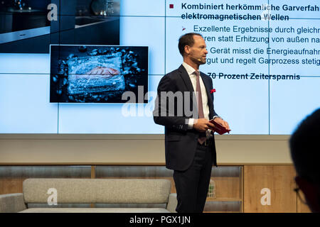 Berlin, Deutschland. 29 Aug, 2018. Pressekonferenz auf der IFA 2018, Miele Credit: Beata Siewicz/Pacific Press/Alamy leben Nachrichten Stockfoto