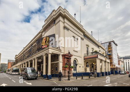 London, UK, 23. Mai 2017: Historische Theatre Royal Drury Lane am Covent Garden in London, England, Vereinigtes Königreich. Stockfoto